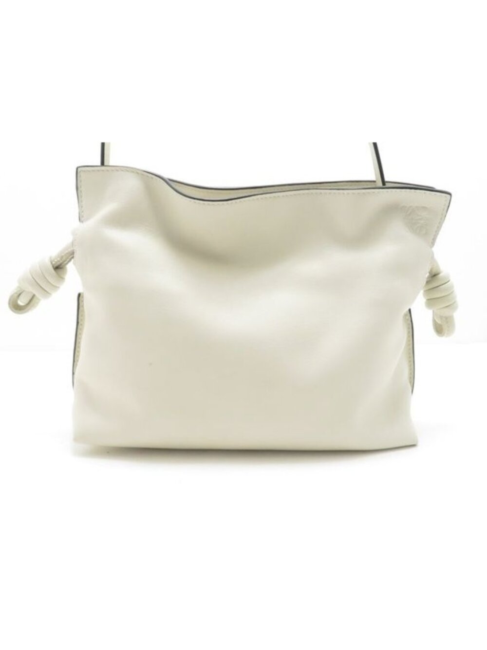 Loewe Flamenco Clutch Mini White Calfskin